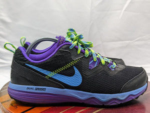 NIKE DUAL FUSION TRAIL BLACK BLUE PURPLE